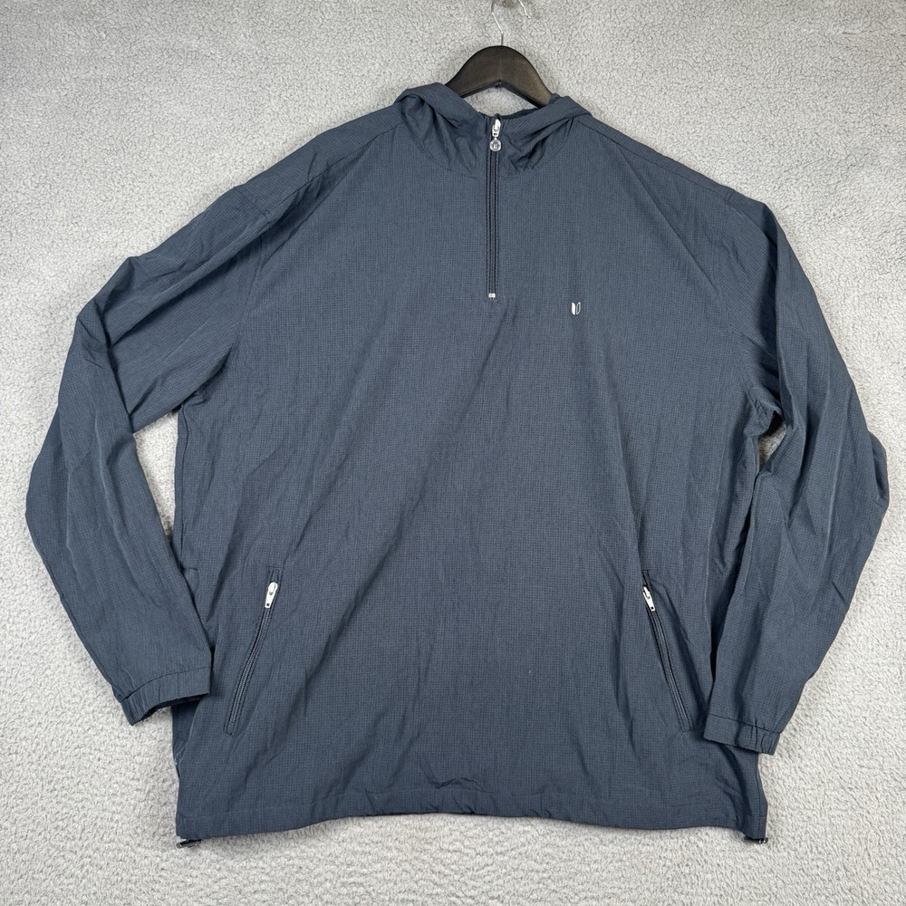 Linksoul Boardwalker AC Jacket Mens XXL Graphite Hooded 1/4 Zip Golf Breathable